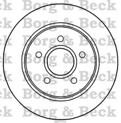 BORG & BECK bbd5241 -  Тормозной диск
